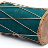 Indian Folk Drum Dholak11 Leather Wood Musical Instrument-3