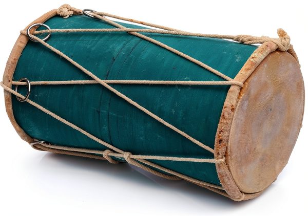 Indian Folk Drum Dholak11 Leather Wood Musical Instrument-3