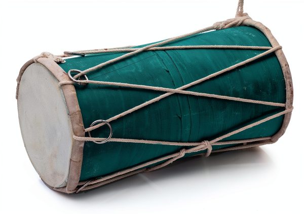Indian Folk Drum Dholak11 Leather Wood Musical Instrument-0