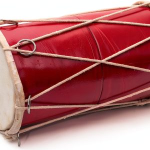 Indian Dholak Drum Leather Wood Handmade Musical Instrument-0