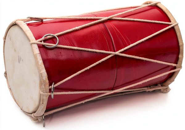 Indian Dholak Drum Leather Wood Handmade Musical Instrument-0