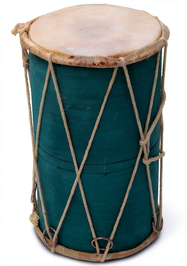 Indian Folk Drum Dholak11 Leather Wood Musical Instrument-5