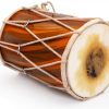 Indian Folk Drum Painted Wood Dholak30-0