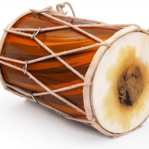 Indian Folk Drum Painted Wood Dholak30-0