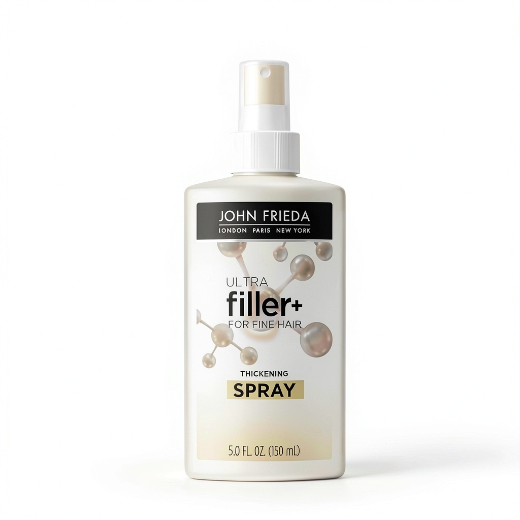 Applying ULTRAfiller+ Hair Thickening Spray to fine hair