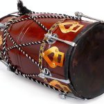 Indian Folk Drum Dark Brown Wood Tabla-0