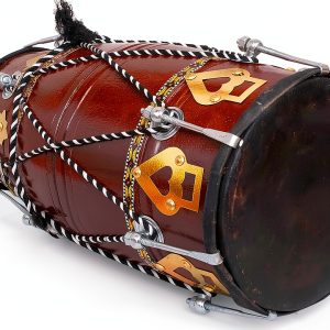 Indian Folk Drum Dark Brown Wood Tabla-0