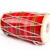 Indian Folk Drum Wood Painted Musical Instrument-5