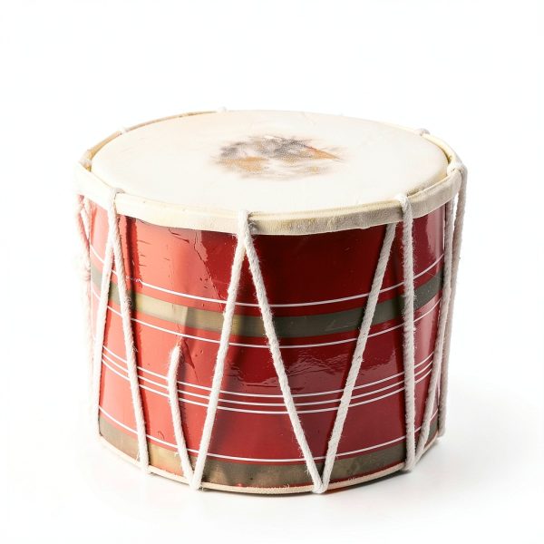 Indian Folk Drum Wood Painted Musical Instrument-7