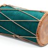 Indian Folk Drum Dholak11 Leather Wood Musical Instrument-1