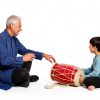 Indian Folk Drum Wood Painted Musical Instrument-4