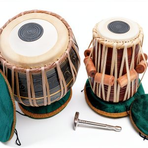 Zaza Percussion India Tabla Drum Set Brass-0