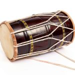Indian Folk Drum Brown Wood Tabla-0