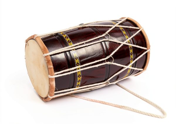 Indian Folk Drum Brown Wood Tabla-0