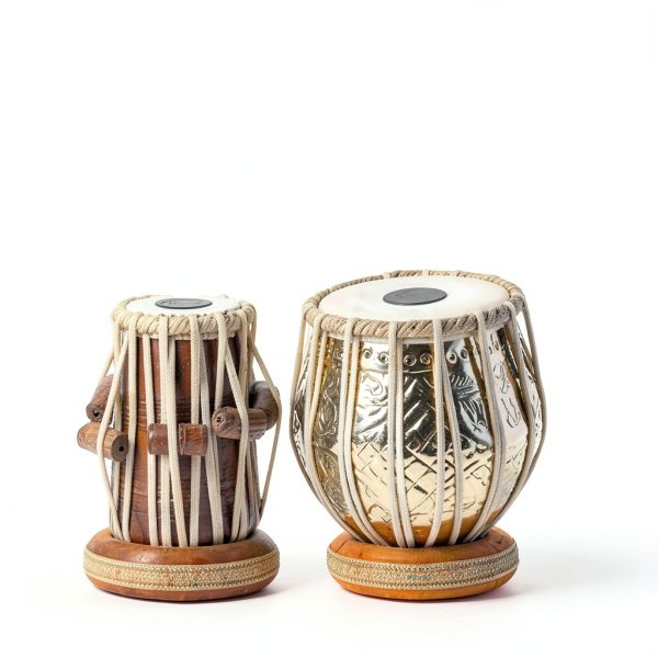Tabla Set Golden Professional Brass Wood-2